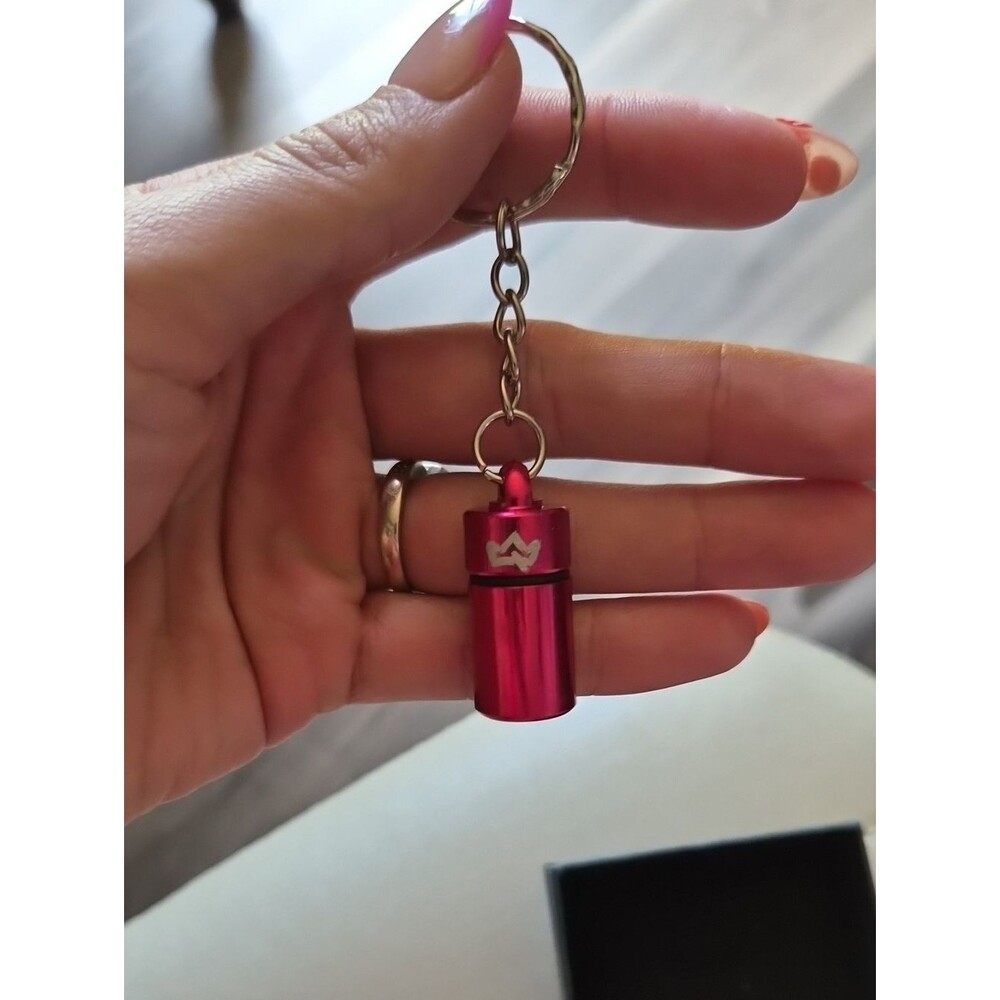 Single Pill Travel Holder Keychain